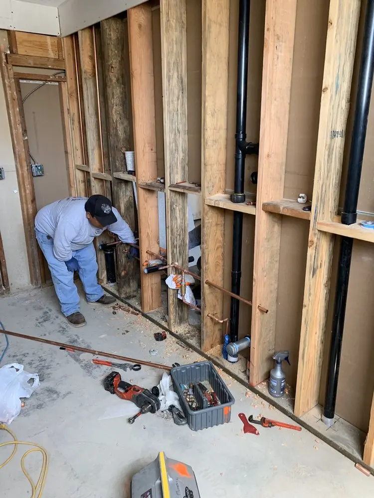 Commercial rough-in plumbing for Gas Line Repair in Caln